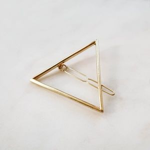 Gold Triangle Hair Clip